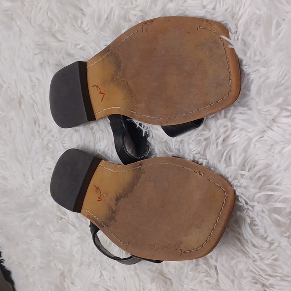 Sam Edeman Haydee Black Leather Double Strap Sandals Size 9.5 - Picture 11 of 12